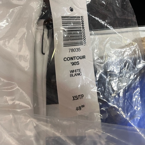 NWT Babaton Contour 90s Bodysuit XS Limited Edition White Thong Bottom Aritzia - Picture 8 of 11